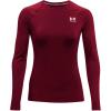 imageUnder Armour Womens HeatGear Compression LongSleeve TShirtCardinal 625White