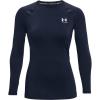 imageUnder Armour Womens HeatGear Compression LongSleeve TShirtMidnight Navy 410White