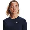 imageUnder Armour Womens HeatGear Compression LongSleeve TShirtMidnight Navy 410White