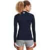 imageUnder Armour Womens HeatGear Compression LongSleeve TShirtMidnight Navy 410White