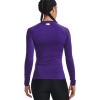 imageUnder Armour Womens HeatGear Compression LongSleeve TShirtPurple 500White