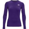 imageUnder Armour Womens HeatGear Compression LongSleeve TShirtPurple 500White