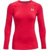 imageUnder Armour Womens HeatGear Compression LongSleeve TShirtRed 600White
