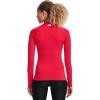 imageUnder Armour Womens HeatGear Compression LongSleeve TShirtRed 600White