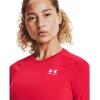 imageUnder Armour Womens HeatGear Compression LongSleeve TShirtRed 600White