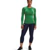 imageUnder Armour Womens HeatGear Compression LongSleeve TShirtTeam Kelly Green 305Black