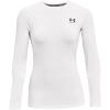 imageUnder Armour Womens HeatGear Compression LongSleeve TShirtWhite 100White