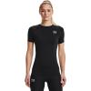 imageUnder Armour Womens HeatGear Compression ShortSleeve TShirtBlack 001White