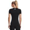 imageUnder Armour Womens HeatGear Compression ShortSleeve TShirtBlack 001White