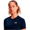 imageUnder Armour Womens HeatGear Compression ShortSleeve TShirtMidnight Navy 410White