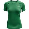 imageUnder Armour Womens HeatGear Compression ShortSleeve TShirtTeam Kelly Green 305Black