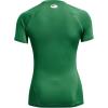 imageUnder Armour Womens HeatGear Compression ShortSleeve TShirtTeam Kelly Green 305Black