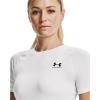 imageUnder Armour Womens HeatGear Compression ShortSleeve TShirtWhite 100White