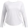 imageUnder Armour Womens Motion Long Sleeve Longline Crew101 White   Black