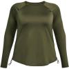 imageUnder Armour Womens Motion Long Sleeve Longline Crew390 Marine Od Green   Grove Green