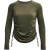 imageUnder Armour Womens Motion Long Sleeve Longline Crew390 Marine Od Green   Grove Green
