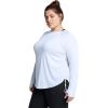 imageUnder Armour Womens Motion Long Sleeve Longline Crew464 Nimbus Blue   White