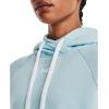 imageUnder Armour Womens Rival Fleece PullOver Hoodie469 Fuse Teal   White