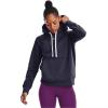 imageUnder Armour Womens Rival Fleece PullOver Hoodie558 Tempered Steel   White