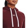 imageUnder Armour Womens Rival Fleece PullOver Hoodie690 Chestnut Red   White