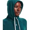 imageUnder Armour Womens Rival Fleece PullOver Hoodie716 Tourmaline Teal   White