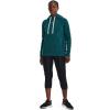 imageUnder Armour Womens Rival Fleece PullOver Hoodie716 Tourmaline Teal   White