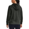imageUnder Armour Womens Rival Fleece PullOver HoodieBaroque Green 310Black