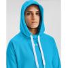 imageUnder Armour Womens Rival Fleece PullOver HoodieEquator Blue Light Heather 418White