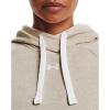 imageUnder Armour Womens Rival Fleece PullOver HoodieOatmeal Light Heather 783White