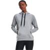 imageUnder Armour Womens Rival Fleece PullOver HoodieSteel Medium Heather 035Black