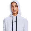 imageUnder Armour Womens Rival Fleece PullOver HoodieWhite 100Black