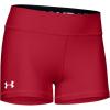 imageUnder Armour Womens Team Shorty Shorts  SuperLight HeatGear FabricRed 600White
