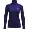imageUnder Armour Womens Tech  Zip LongSleeve Pullover468 Sonar Blue   Metallic Silver
