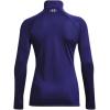 imageUnder Armour Womens Tech  Zip LongSleeve Pullover468 Sonar Blue   Metallic Silver