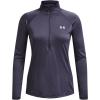 imageUnder Armour Womens Tech  Zip LongSleeve Pullover558 Tempered Steel   Metallic Silver