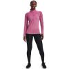 imageUnder Armour Womens Tech  Zip LongSleeve Pullover669 Pace Pink   Metallic Silver