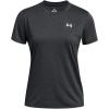 imageUnder Armour Womens Tech Bubble Short Sleeve Crew001 Black  Castlerock  White