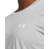 imageUnder Armour Womens Tech Bubble Short Sleeve Crew011 Mod Gray  White  White