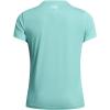 imageUnder Armour Womens Tech Bubble Short Sleeve Crew482 Radial Turquoise  White  White