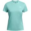 imageUnder Armour Womens Tech Bubble Short Sleeve Crew482 Radial Turquoise  White  White