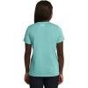 imageUnder Armour Womens Tech Bubble Short Sleeve Crew482 Radial Turquoise  White  White