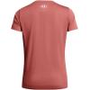 imageUnder Armour Womens Tech Bubble Short Sleeve Crew611 Sedona Red   White