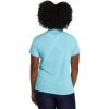imageUnder Armour Womens Tech Bubble Short Sleeve Crew914 Sky Blue  White  Capri