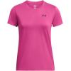 imageUnder Armour Womens Tech Short Sleeve Crew686 Astro Pink   Black