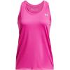 imageUnder Armour Womens Tech Solid Tank Top652 Rebel Pink   Metallic Silver