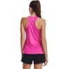 imageUnder Armour Womens Tech Solid Tank Top652 Rebel Pink   Metallic Silver