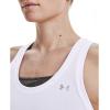 imageUnder Armour Womens Tech Solid Tank TopWhite Metallic Silver