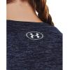 imageUnder Armour Womens Tech Twist Long Sleeve Crew411 Midnight Navy  Cadet  Metallic Silver