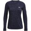 imageUnder Armour Womens Tech Twist Long Sleeve Crew411 Midnight Navy  Cadet  Metallic Silver