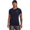 imageUnder Armour Womens Tech Twist TShirt410 Midnight Navy  Cadet  Metallic Silver